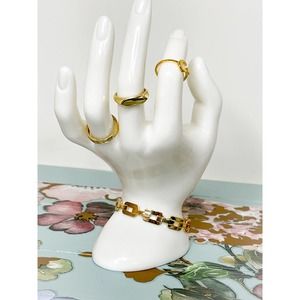 Shashi NYC Gold Plated Flathead Ring